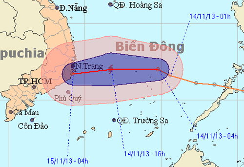 Tin áp thấp nhiệt đới gần bờ ảnh 1
